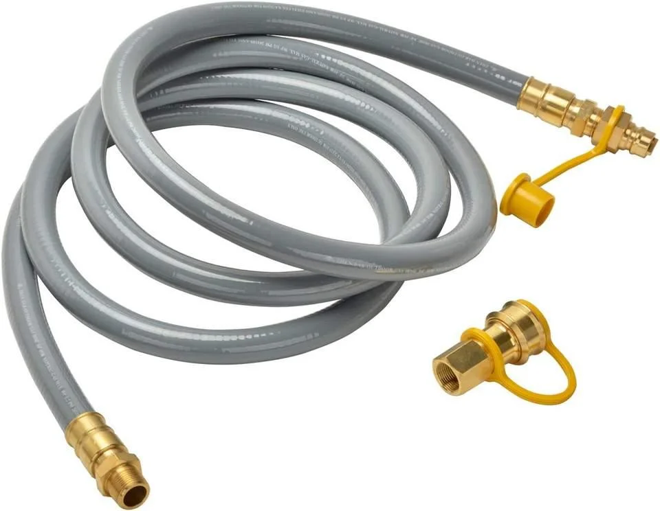 3/4 Inch Propane Tank Connector Extension Water Hose PVC Pipe Fitting Regulator with Quick Connect LPG/ Natural Gas Line for Grill, Kitchen Appliance, Fire Pit